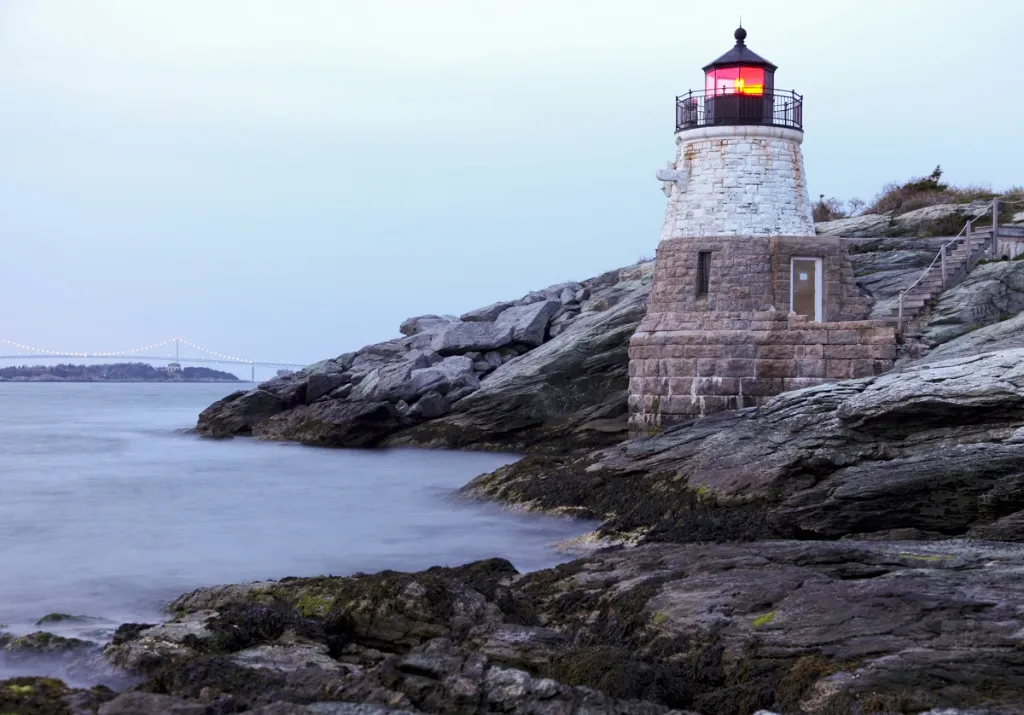 Watch Hill and Westerly Rhode Island lighthouse rocky shoreline luxury coastal real estate